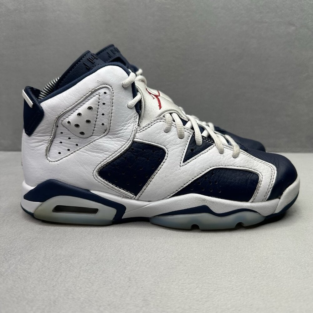 Size 6.5Y / Womens 8 Nike Air Jordan 6 Retro GS 'Olympic' Midnight Navy‎ 2024